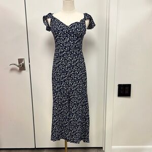 REFORMATION mademoiselle ingrid high slit dress. sz 6